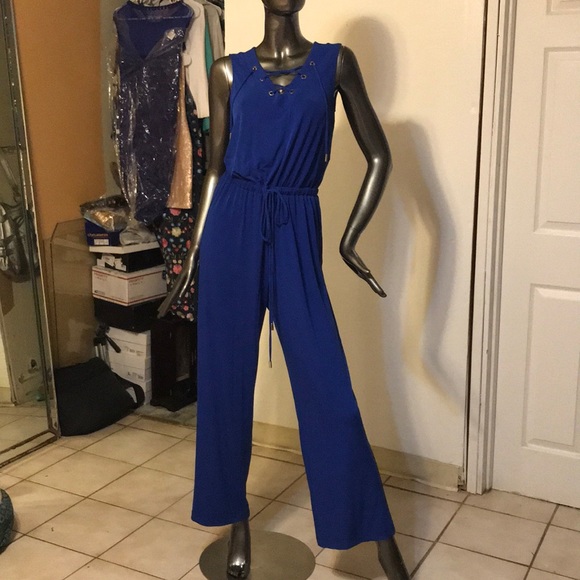 calvin klein blue jumpsuit